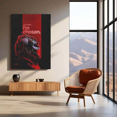Quote Metal Poster | Max Verstappen – I’m Chosen Metal Frame Unbreakable Confidence & Champion Destiny Formula One Wall Art | Elite Winner Mindset Quote Metal Poster - TURTLEWINGS 