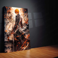 Ichigo Kurosaki – Bankai Metal Poster | Bleach Anime Wall Frame 02