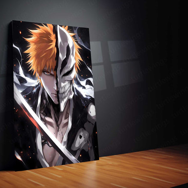 Ichigo Kurosaki – Bankai Metal Poster | Bleach Anime Wall Frame 01