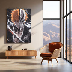 Ichigo Kurosaki – Bankai Metal Poster | Bleach Anime Wall Frame 01