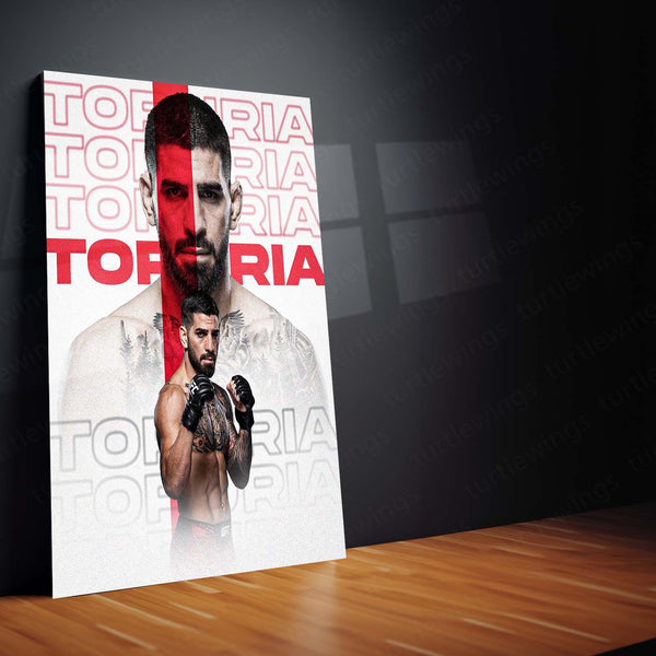 Ilia Topuria UFC Metal Frame | Knockout MMA Champion Wall Art - TURTLEWINGS 