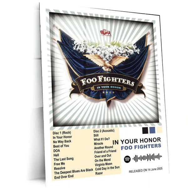 Foo Fighters – Complete Album Collection | Set of 11 | Set of 8 | Set of 4 | Premium Metal Poster - TURTLEWINGS 