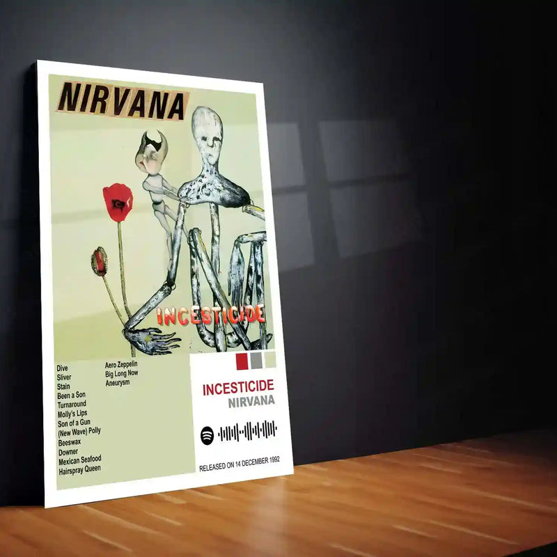Nirvana Complete Collection | Set of 11 | Set of 4 | Set of 8| Album Posters Metal Frames Grunge Legacy. Iconic Albums. Timeless Wall Statement. - TURTLEWINGS 