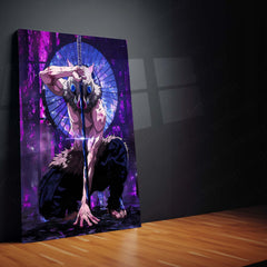 Anime Metal Poster | Inosuke Hashibira – Beast Breathing Stance Metal Poster | Demon Slayer Wall Frame
