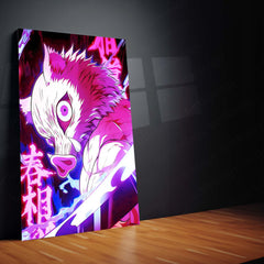 Anime Metal Poster | Inosuke-Hashibira-–-Demon-Slayer-Neon-Rage-Poster-01-copy Portrait-01