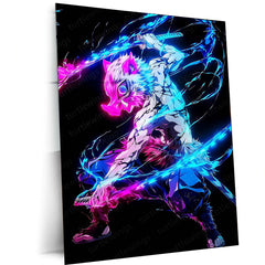 Anime Metal Poster | Inosuke-Hashibira-–-Demon-Slayer-Neon-Rage-Poster-01-copy Portrait-01 01