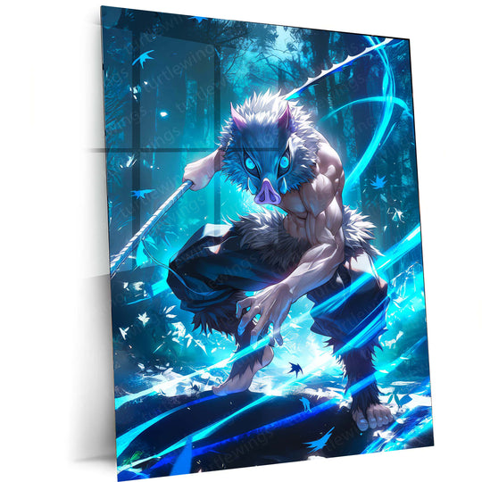 Anime Metal Poster |  Inosuke – Demon Slayer Metal Poster