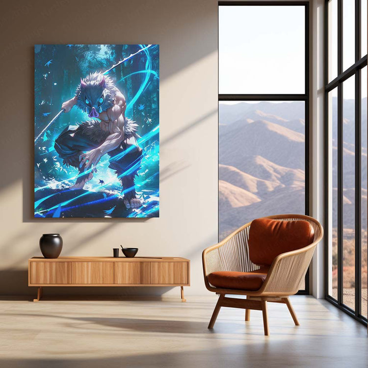 Anime Metal Poster |  Inosuke – Demon Slayer Metal Poster
