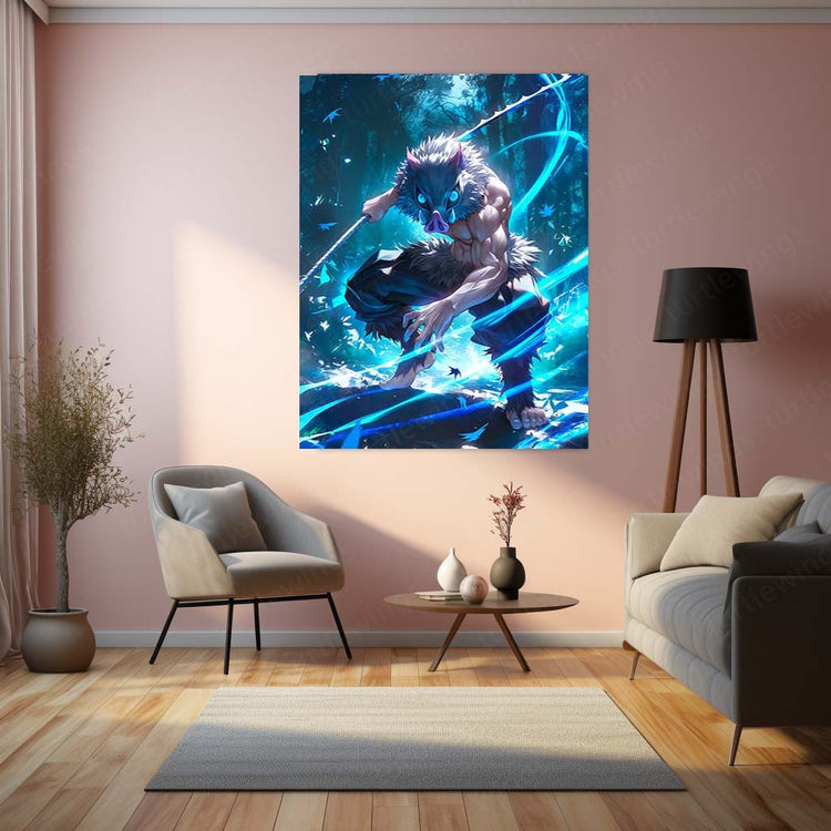 Anime Metal Poster |  Inosuke – Demon Slayer Metal Poster