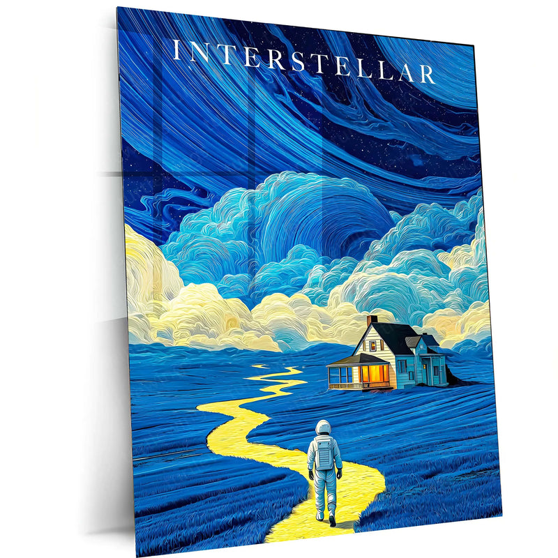 Movies & Series Metal Poster | Interstellar – Journey Beyond Time | Cinematic Sci-Fi Metal Frame Poster