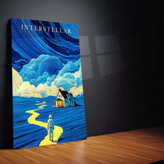 Movies & Series Metal Poster | Interstellar – Journey Beyond Time | Cinematic Sci-Fi Metal Frame Poster