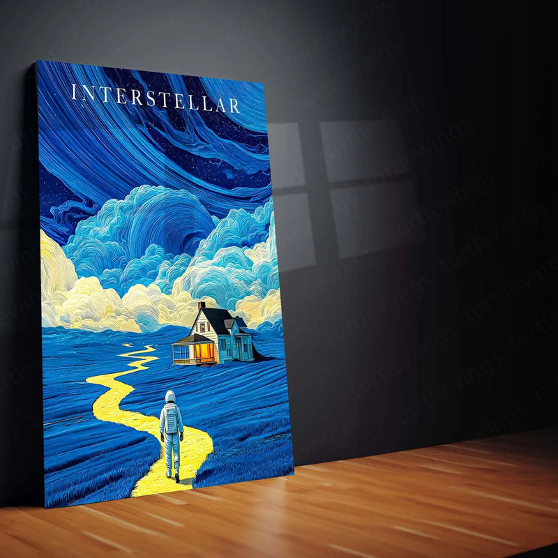 Movies & Series Metal Poster | Interstellar – Journey Beyond Time | Cinematic Sci-Fi Metal Frame Poster