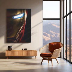 Iron Man Helmet Neon LED Metal Poster â Iconic Marvel Superhero Wall Art - TURTLEWINGS 