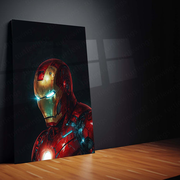 Iron Man Metal Frame | Tony Stark Wall Art | Marvel Superhero Frame - TURTLEWINGS 