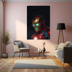 Iron Man Metal Frame | Tony Stark Wall Art | Marvel Superhero Frame - TURTLEWINGS 