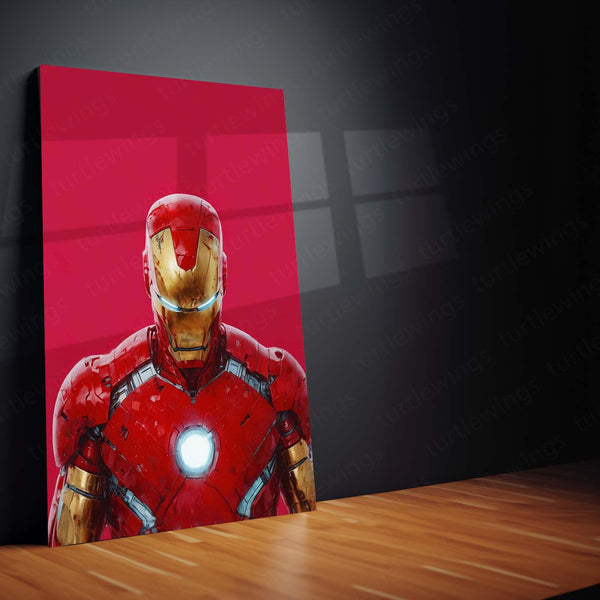 Iron Man Metal Frame | Tony Stark Wall Art | Marvel Superhero Frame01 - TURTLEWINGS 
