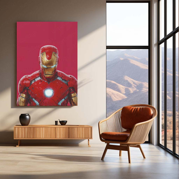 Iron Man Metal Frame | Tony Stark Wall Art | Marvel Superhero Frame01 - TURTLEWINGS 