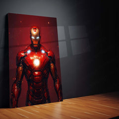 Iron Man Metal Frame | Tony Stark Wall Art | Marvel Superhero Frame 02 - TURTLEWINGS 