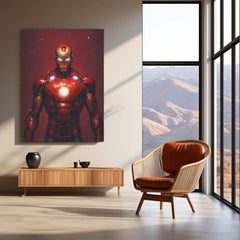 Iron Man Metal Frame | Tony Stark Wall Art | Marvel Superhero Frame 02 - TURTLEWINGS 