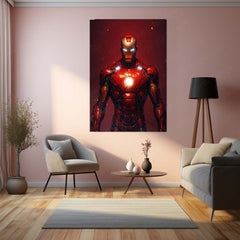 Iron Man Metal Frame | Tony Stark Wall Art | Marvel Superhero Frame 02 - TURTLEWINGS 