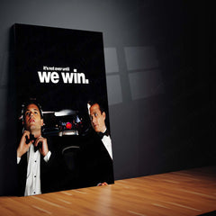 Quote Metal Poster | Mike Ross & Harvey Specter – It’s Not Over Until We Win Metal Frame Relentless Legal Mindset Wall Art | Winning Mentality & Elite Strategy Quote Metal Poster