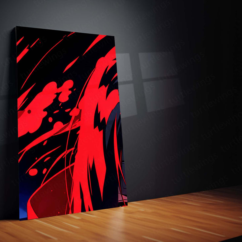 Anime Metal Poster Set of 9 | Naruto Shippuden | Itachi Uchiha Anime Wall Art | Sharingan Akatsuki 9 Panel Metal Print | Uchiha Clan Decor