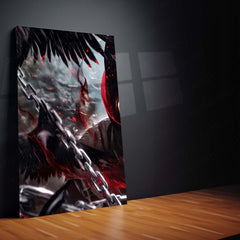 Anime Metal Poster Set of 3 | Naruto | Itachi Uchiha Sharingan & Akatsuki Triptych Wall Art