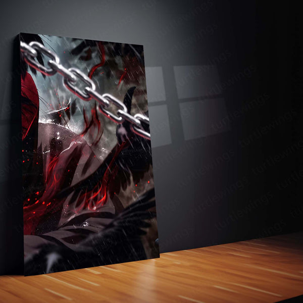 Anime Metal Poster Set of 3 | Naruto | Itachi Uchiha Sharingan & Akatsuki Triptych Wall Art