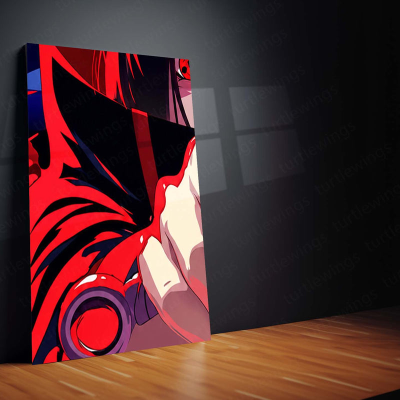 Anime Metal Poster Set of 9 | Naruto Shippuden | Itachi Uchiha Anime Wall Art | Sharingan Akatsuki 9 Panel Metal Print | Uchiha Clan Decor