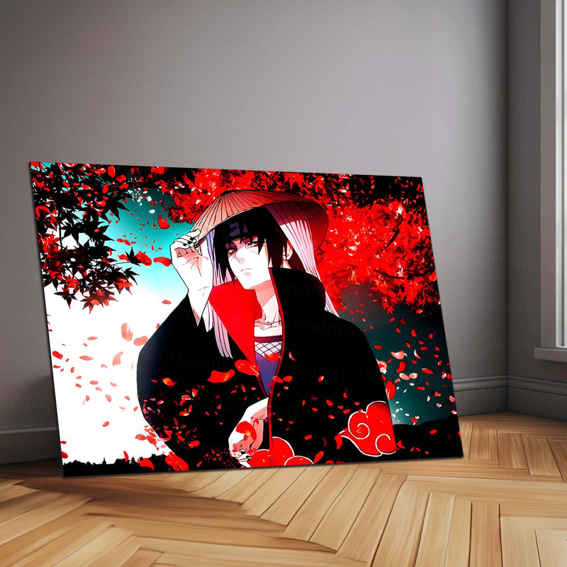 Anime Metal Poster | Itachi Uchiha – The Silent Protector | Akatsuki Legacy Metal Frame Poster