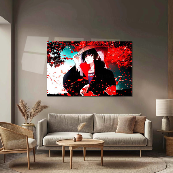Anime Metal Poster | Itachi Uchiha – The Silent Protector | Akatsuki Legacy Metal Frame Poster