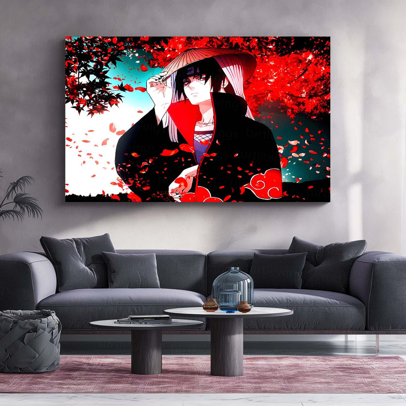 Anime Metal Poster | Itachi Uchiha – The Silent Protector | Akatsuki Legacy Metal Frame Poster