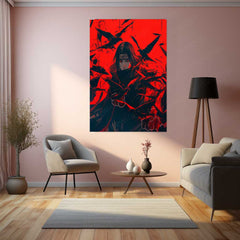 Itachi Uchiha – Crows of Genjutsu Metal Poster | Naruto Wall Frame