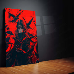 Itachi Uchiha – Crows of Genjutsu Metal Poster | Naruto Wall Frame