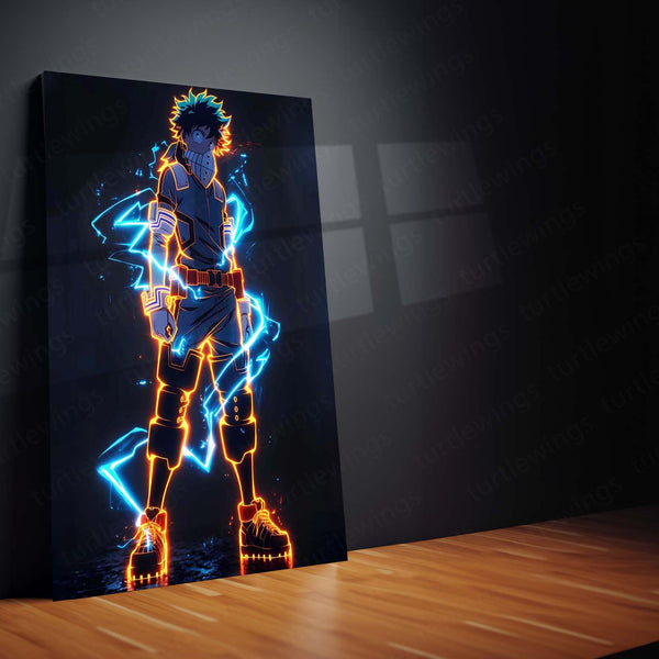 Anime Metal Poster | Izuku Midoriya – Metal Poster | My Hero Academia Wall Frame 1