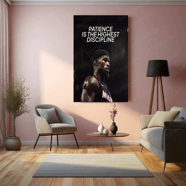 Jimmy Butler Quote Metal Poster – Motivational Basketball Wall Art | Hustle & Grind Decor - TURTLEWINGS 