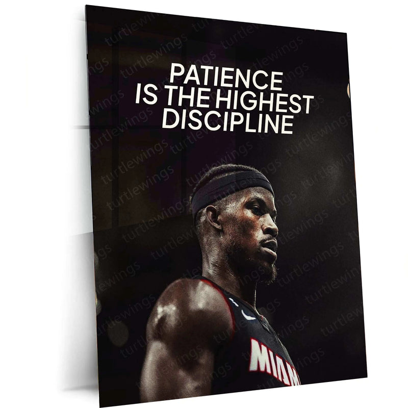 Jimmy Butler Quote Metal Poster – Motivational Basketball Wall Art | Hustle & Grind Decor - TURTLEWINGS 