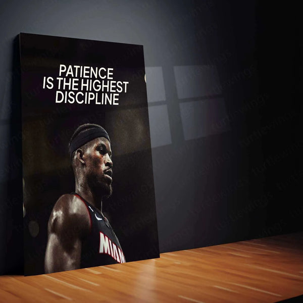 Jimmy Butler Quote Metal Poster – Motivational Basketball Wall Art | Hustle & Grind Decor - TURTLEWINGS 