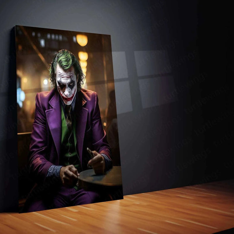 Joker Metal Poster – Iconic Villain Wall Art | Dark & Gritty DC Decor - TURTLEWINGS 
