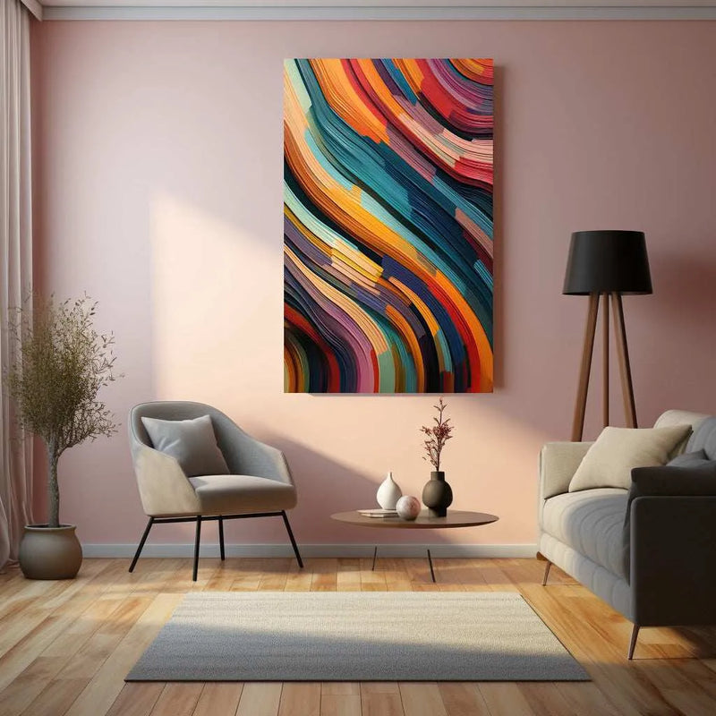 Abstract Art Painting Metal Print - TURTLEWINGS 