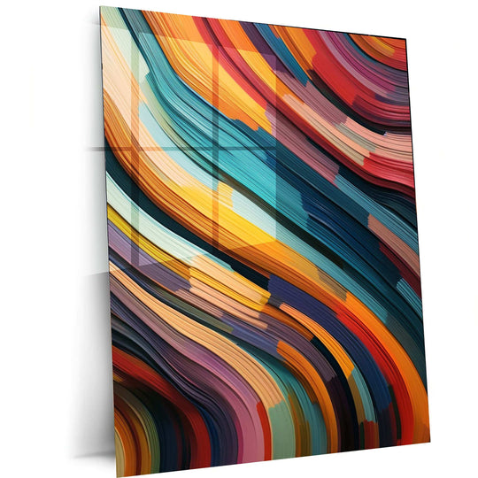 Abstract Art Painting Metal Print - TURTLEWINGS 