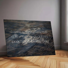 Quote Metal Poster | Jim Rohn Quote Metal Poster | Success Discipline Motivational Wall Art