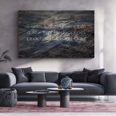 Quote Metal Poster | Jim Rohn Quote Metal Poster | Success Discipline Motivational Wall Art