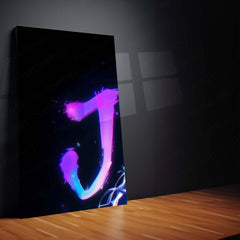 Game Metal Poster Set of 9 | Jinx Metal | Arcane League of Legends Wall Art | Blue & Purple Jinx 9 Panel Metal Print