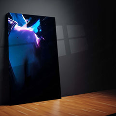 Game Metal Poster Set of 9 | Jinx Metal | Arcane League of Legends Wall Art | Blue & Purple Jinx 9 Panel Metal Print