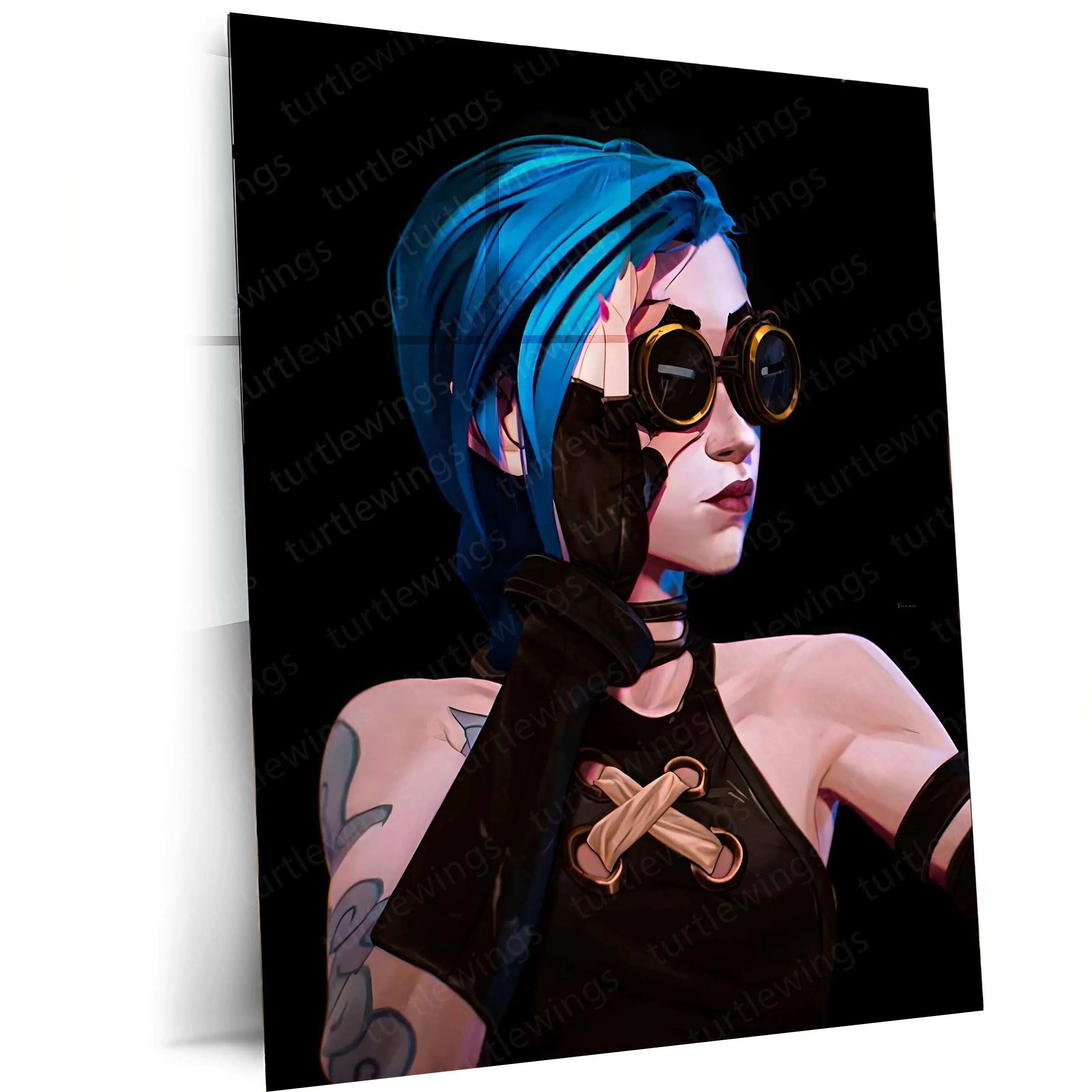 Jinx Metal Poster – Arcane & League of Legends Wall Art – TURTLEWINGS