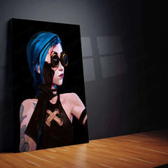Jinx Metal Poster – Arcane & League of Legends Wall Art - TURTLEWINGS 