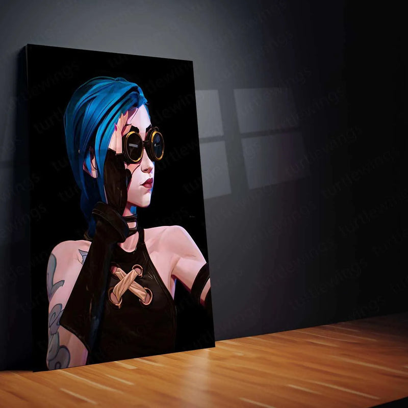 Jinx Metal Poster – Arcane & League of Legends Wall Art - TURTLEWINGS 