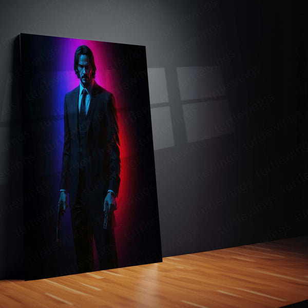 John Wick – Baba Yaga Metal Poster | Assassin Underworld Wall Frame