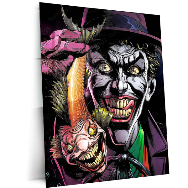 Joker – Clown Prince of Crime Metal Poster | DC Comics Villain Wall Frame